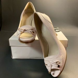 Nine West Ladies Off White Open Toe Heels